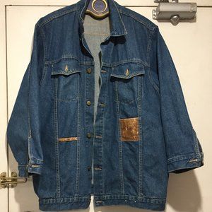 VINTAGE LIZ MOODY SPORT TALL DENIM JACKETS SIZE L